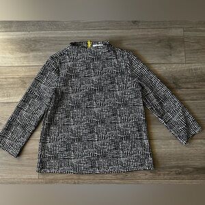 MELLODAY Black and White Top